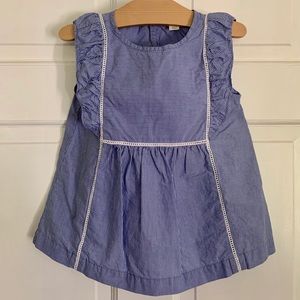 J Crew Crewcuts Girls Striped Sleeveless Top Sz 5